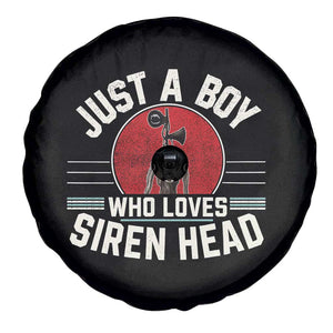 Funny Just A Boy Who Loves Siren Head Spare Tire Cover Supernatural Cryptid Monster TS11 Print Your Wear