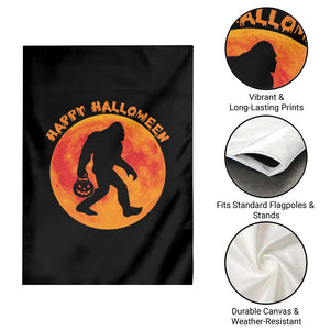 Funny Halloween Bigfoot Garden Flag Sasquatch Full Moon Jack O Lantern TS11 Print Your Wear
