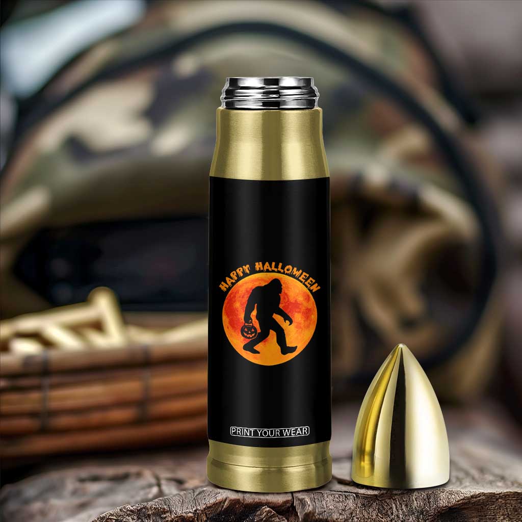 Funny Halloween Bigfoot Bullet Tumbler Sasquatch Full Moon Jack O Lantern TS11 Print Your Wear