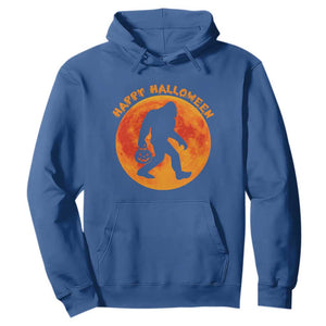 Funny Halloween Bigfoot Hoodie Sasquatch Full Moon Jack O Lantern TS11 Royal Blue Print Your Wear