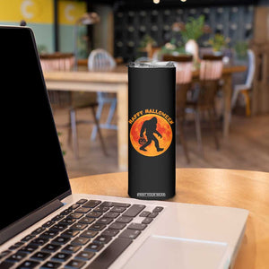 Funny Halloween Bigfoot Skinny Tumbler Sasquatch Full Moon Jack O Lantern TS11 Print Your Wear