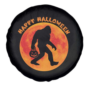 Funny Halloween Bigfoot Spare Tire Cover Sasquatch Full Moon Jack O Lantern TS11 Print Your Wear
