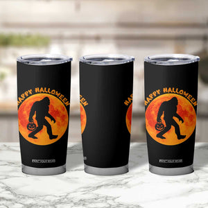 Funny Halloween Bigfoot Tumbler Cup Sasquatch Full Moon Jack O Lantern TS11 Print Your Wear