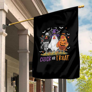 Funny Halloween Garden Flag Chick Or Treat Chicken Farm Witches Skeleton TS11 Print Your Wear