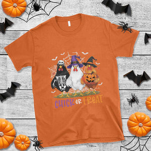 Funny Halloween T Shirt Chick Or Treat Chicken Farm Witches Skeleton TS11 Orange Print Your Wear