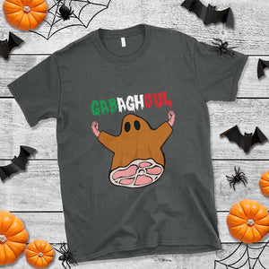 Funny Halloween T Shirt Gabaghoul Ghost Italian Flag Ham TS11 Dark Heather Print Your Wear