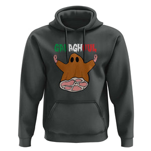 Funny Halloween Hoodie Gabaghoul Ghost Italian Flag Ham TS11 Dark Heather Print Your Wear