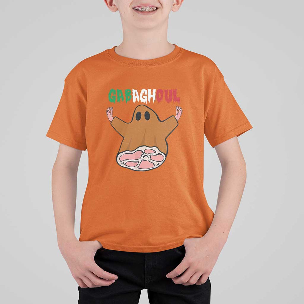 Funny Halloween T Shirt For Kid Gabaghoul Ghost Italian Flag Ham TS11 Orange Print Your Wear