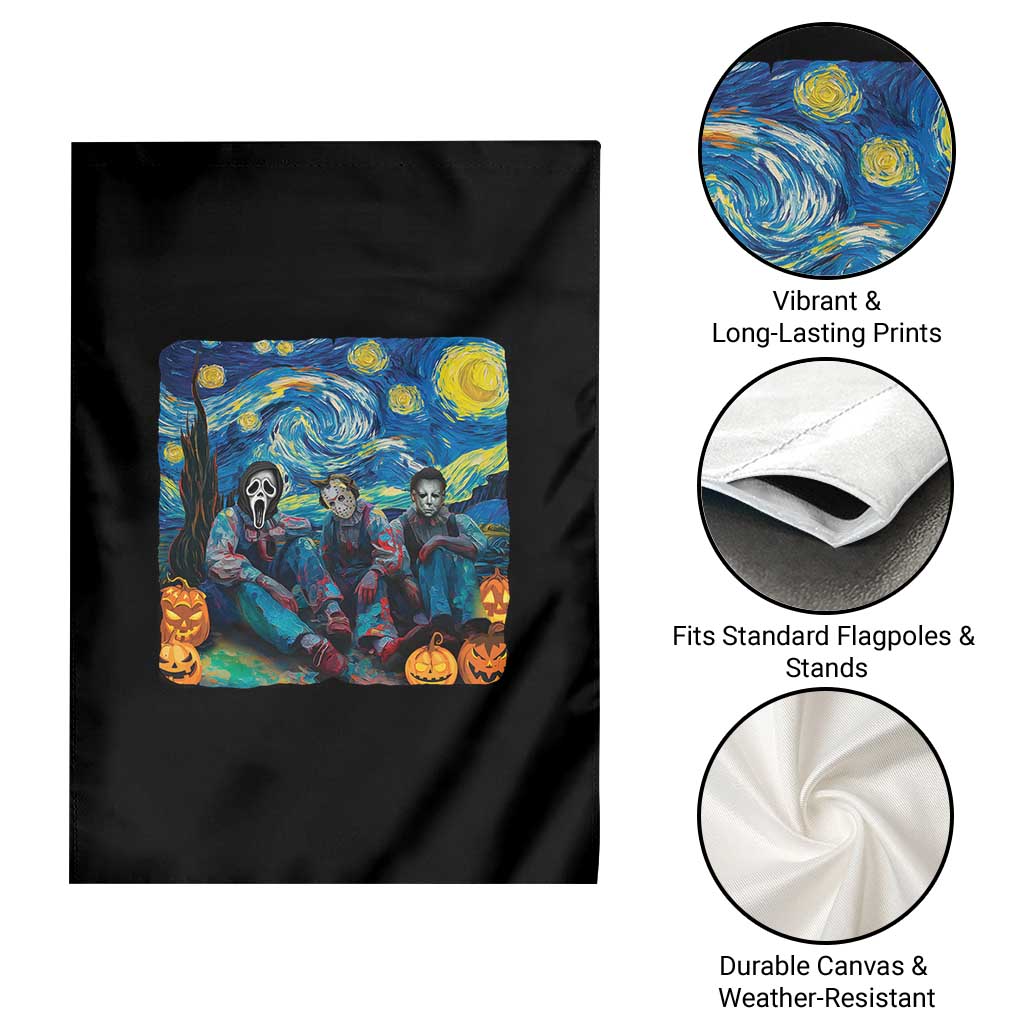 Halloween Garden Flag Scary Murderers Starry Night Pumpkin Vincent Van Gogh TS11 Print Your Wear