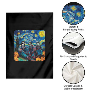 Halloween Garden Flag Scary Murderers Starry Night Pumpkin Vincent Van Gogh TS11 Print Your Wear