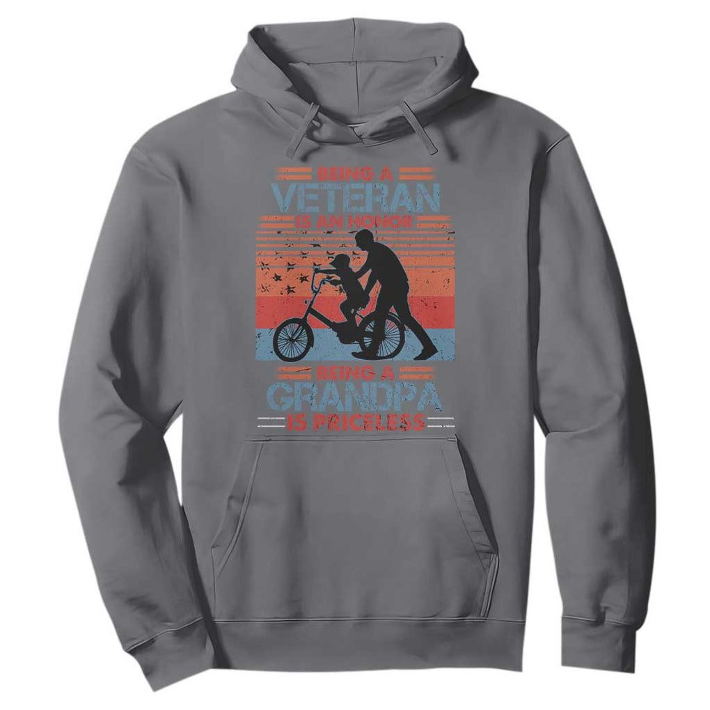 Veteran Grandpa Hoodie Being A Veteran Is An Honor Being A Grandpa Is Priceless TS11 Print Your Wear