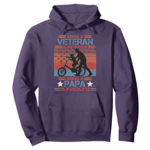 Veteran Father Hoodie Being A Veteran Is An Honor Being A Papa Is Priceless TS11 Print Your Wear