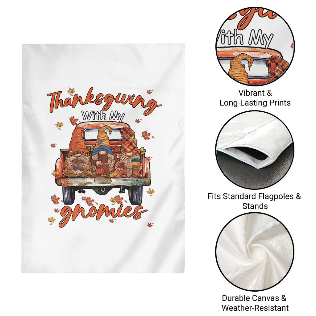 Thanksgiving Day Garden Flag Thanksgiving With My Gnomies Car Fall Season TS11 Print Your Wear