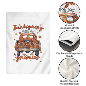 Thanksgiving Day Garden Flag Thanksgiving With My Gnomies Car Fall Season TS11 Print Your Wear