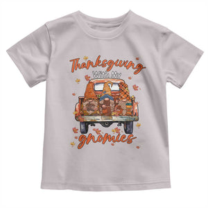 Thanksgiving Day Baby Shirt Thanksgiving With My Gnomies Car Fall Season TS11 Ice Gray Print Your Wear