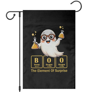 Halloween Chemistry Garden Flag Boo The Element Of Surprise Ghost Nerd TS11 Black Print Your Wear