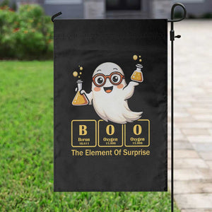 Halloween Chemistry Garden Flag Boo The Element Of Surprise Ghost Nerd TS11 Print Your Wear