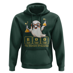 Halloween Chemistry Hoodie Boo The Element Of Surprise Ghost Nerd TS11 Dark Forest Green Print Your Wear