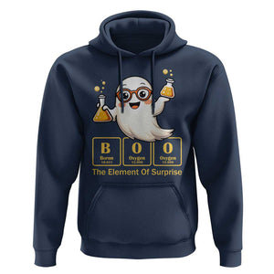 Halloween Chemistry Hoodie Boo The Element Of Surprise Ghost Nerd TS11 Navy Print Your Wear