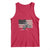 Dirt Bike Woman Rider Tank Top American Flag Motocross Biker TS11 Red Print Your Wear