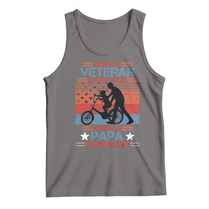 Veteran Father Tank Top Being A Veteran Is An Honor Being A Papa Is Priceless TS11 Deep Heather Print Your Wear
