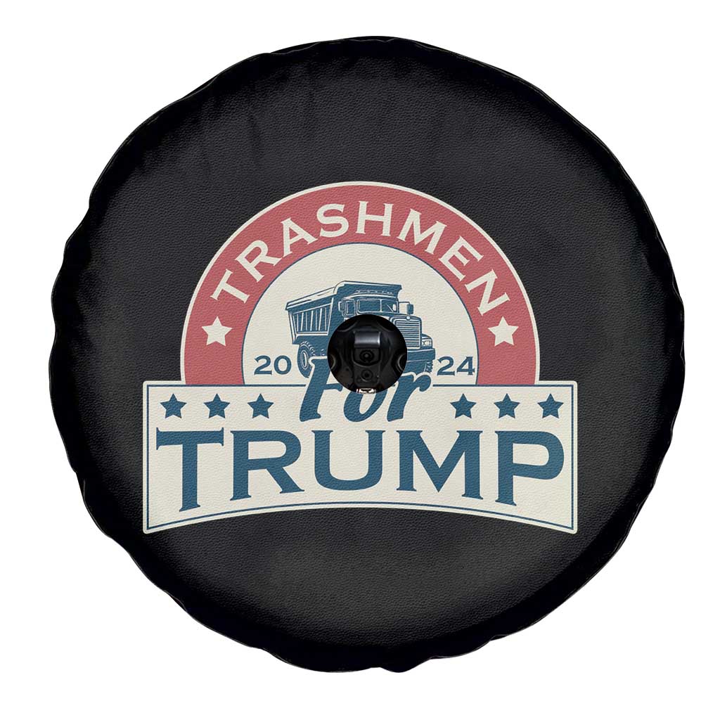 Trashmen For Trump 2024 Spare Tire Cover US Election 2024 Garbage Truck TS11 Print Your Wear