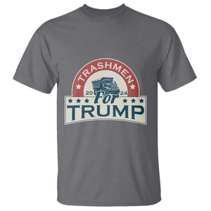Trashmen For Trump 2024 T Shirt US Election 2024 Garbage Truck TS11 Charcoal Print Your Wear