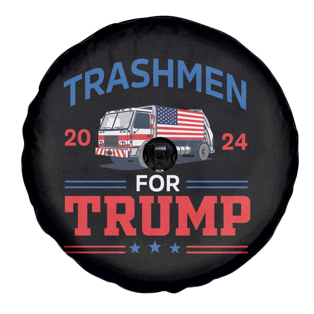 Trashmen For Trump 2024 Spare Tire Cover US Election 2024 Garbage Truck Star TS11 Print Your Wear