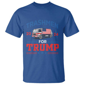 Trashmen For Trump 2024 T Shirt US Election 2024 Garbage Truck Star TS11 Royal Blue Print Your Wear