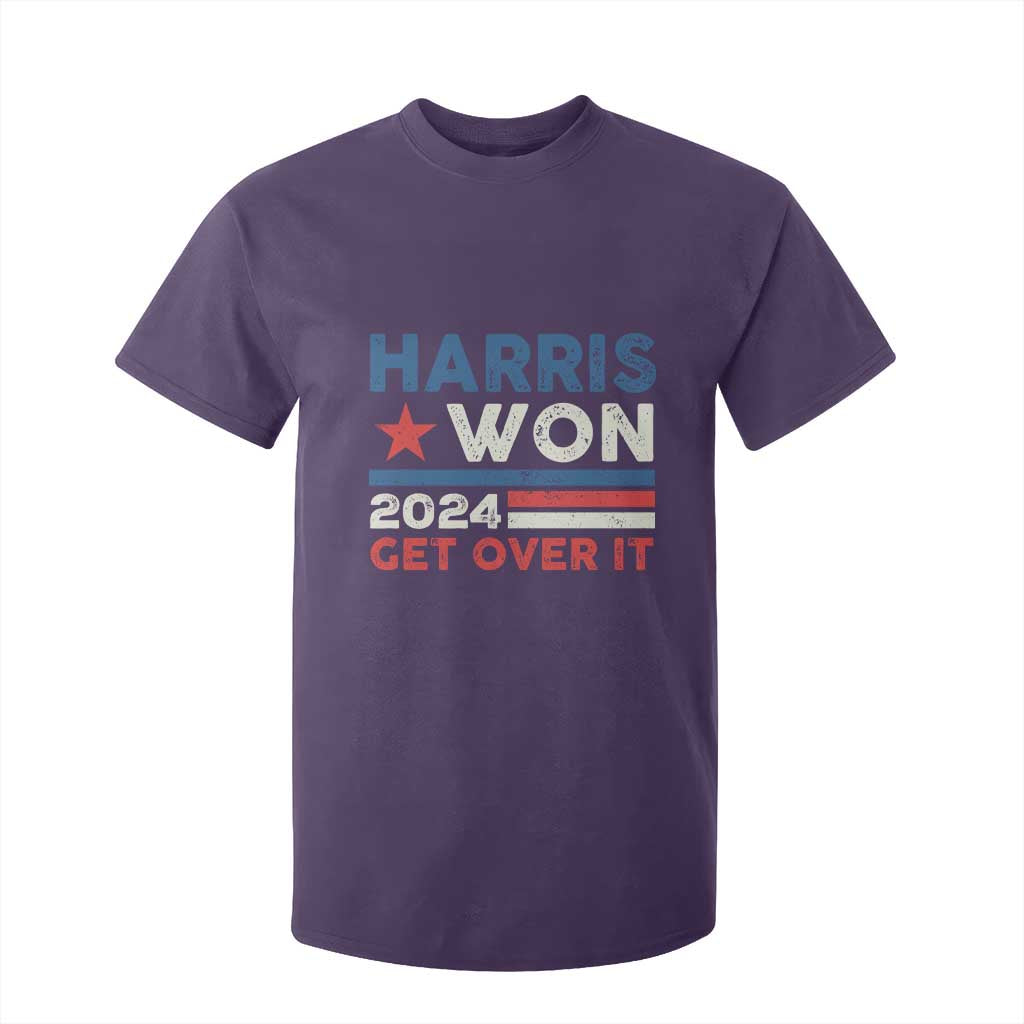 Harris Won 2024 Get Over It T Shirt For Kid Presidential Election TS11 Purple Print Your Wear