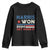 Harris Won 2024 Get Over It Youth Sweatshirt Presidential Election TS11 Black Print Your Wear