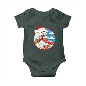 Funny Christmas Baby Onesie Santa Tsunami Is Eating Ginger Bread Xmas TS11 Print Your Wear
