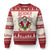 Xmas Heavy Metal Ugly Christmas Sweater Sleigher Skeleton Santa Xmas Wreath TS11 Red Print Your Wear
