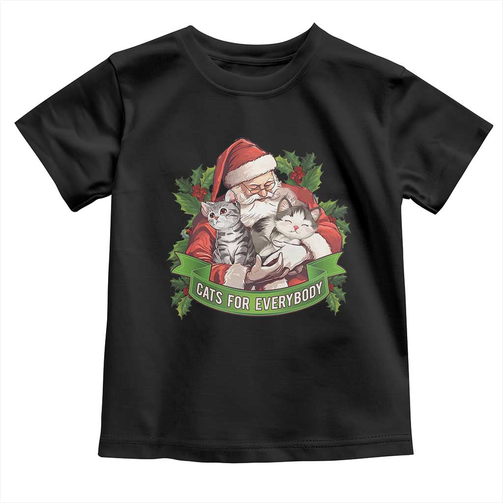 Christmas Cats Owner Baby Shirt Cats For Everybody Vintage Santa Mistletoe TS11 Black Print Your Wear