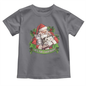 Christmas Cats Owner Baby Shirt Cats For Everybody Vintage Santa Mistletoe TS11 Charcoal Print Your Wear