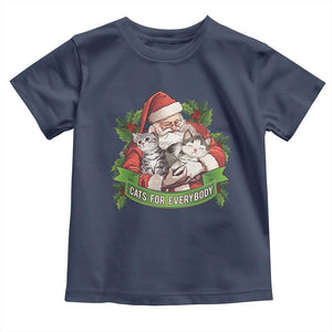 Christmas Cats Owner Baby Shirt Cats For Everybody Vintage Santa Mistletoe TS11 Navy Print Your Wear