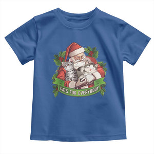 Christmas Cats Owner Baby Shirt Cats For Everybody Vintage Santa Mistletoe TS11 Royal Blue Print Your Wear