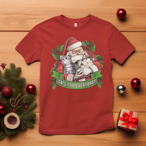 Christmas Cats Owner T Shirt Cats For Everybody Vintage Santa Mistletoe TS11 Red Print Your Wear