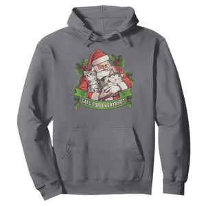 Christmas Cats Owner Hoodie Cats For Everybody Vintage Santa Mistletoe TS11 Charcoal Print Your Wear