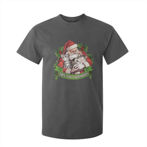 Christmas Cats Owner T Shirt For Kid Cats For Everybody Vintage Santa Mistletoe TS11 Dark Heather Print Your Wear
