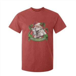 Christmas Cats Owner T Shirt For Kid Cats For Everybody Vintage Santa Mistletoe TS11 Red Print Your Wear