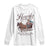Western Christmas Long Sleeve Shirt Howdy Christmas Blaze The Trail To Joy Cowboy Santa TS11 White Print Your Wear