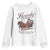 Western Christmas Youth Sweatshirt Howdy Christmas Blaze The Trail To Joy Cowboy Santa TS11 White Print Your Wear