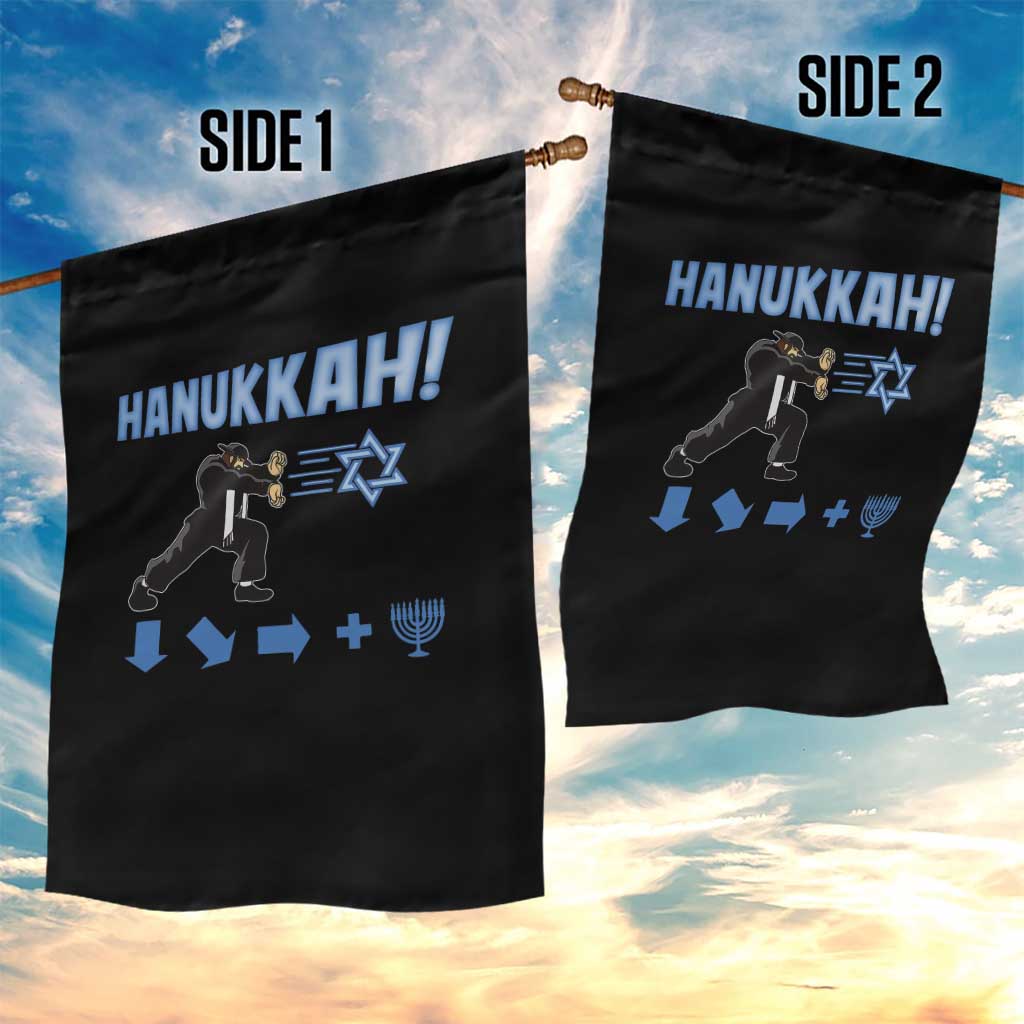 Funny Hanukkah Arcade Game Garden Flag Jewish Fighter Menorah Star Of David TS11 Print Your Wear