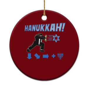 Funny Hanukkah Arcade Game Ceramic Ornament Jewish Fighter Menorah Star Of David TS11 1pc Red Print Your Wear