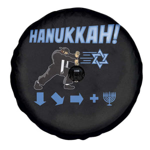 Funny Hanukkah Arcade Game Spare Tire Cover Jewish Fighter Menorah Star Of David TS11 Print Your Wear