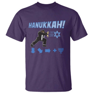 Funny Hanukkah Arcade Game T Shirt Jewish Fighter Menorah Star Of David TS11 Purple Print Your Wear