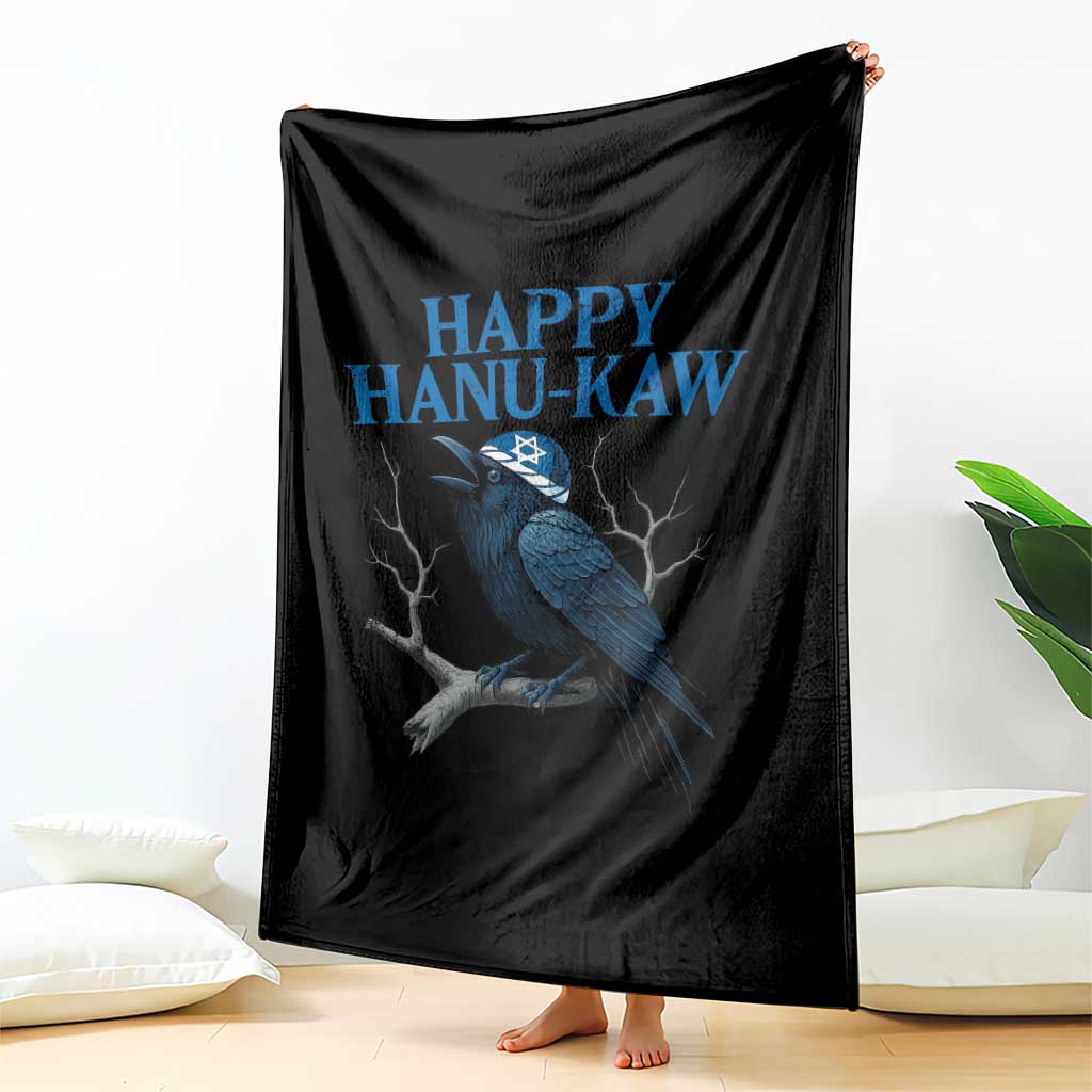 Funny Hanukkah Crow Throw Blanket Happy Hanukaw Jewish Holiday TS11 Print Your Wear