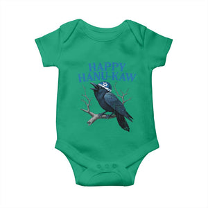Funny Hanukkah Crow Baby Onesie Happy Hanukaw Jewish Holiday TS11 Irish Green Print Your Wear