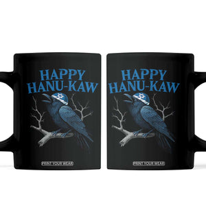 Funny Hanukkah Crow Coffee Mug Happy Hanukaw Jewish Holiday TS11 Black Print Your Wear